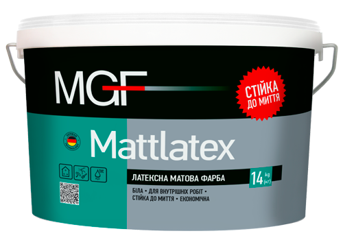 MGF Mattlatex M100 матова фарба 14кг